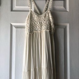 Long white/cream colored maxi dress